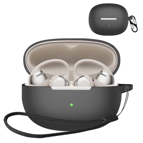 JIAYJP For SHOKZ OpenDots One �p �P�[�X �J�o�[SHOKZ OpenDots One �V���R�� �P�[�X �y�� ���^ ����~�� ���[�J�o�[ �S�ʕی� �[�d�֗� SHOKZ OpenDots One �ی�P�[�X (�u���b�N)