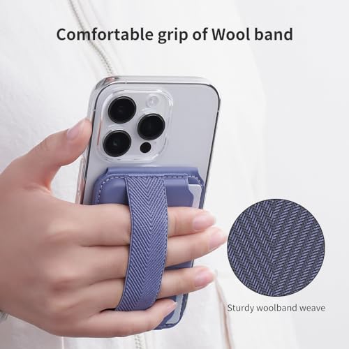 Sinjimoru Pull & Eject Magnetic Wallet for iPhone Phone Wallet with Adjustable Stand, Compatible with MagSafe Wallet - Image 4