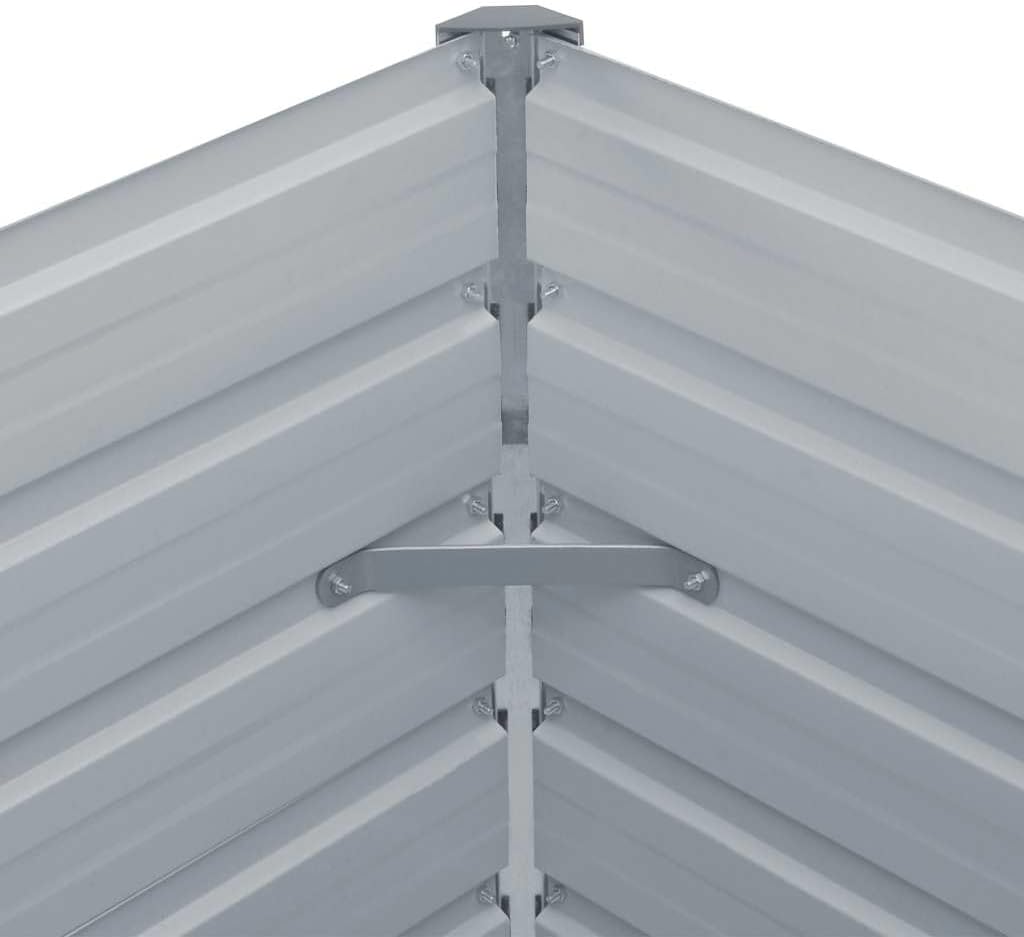 vidaXL , Garden and Terrace, Industrial, Durable, Hexagonal Planter, Galvanized Container, Modern Raised Bed, Urban