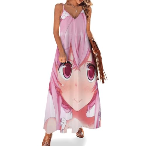 Robe maxi fluide et légère sans manches look bohème chic