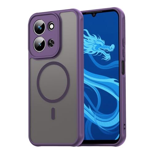 Image of Compatible with REDMI 15C (171mm) Case Cover,Compatible with MagSafe,Anti-Fall,Compatible with Xiaomi Poco C85 4G 25078PC3EE Cell Protective Phone Case Purple