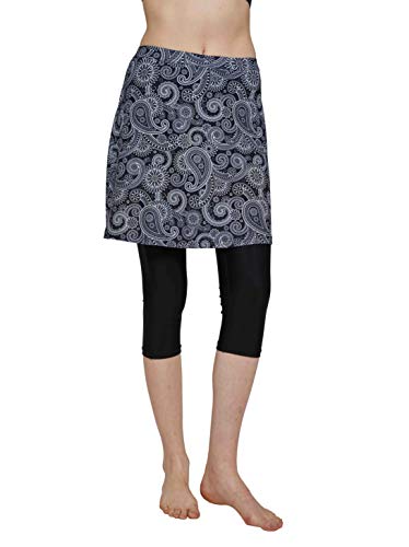 Westkun Mujer Tallas Grandes Swim Falda Pantalones Cortos de Cintura Alta Pantalones de Pico Color s�lido Surf de Playa Atl�tico Correr Faldas Capri