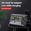 F998 Audio Mixer Sound Card Kit, DJ Controller with Microphone, Bluetooth 5.0 Live Streaming Mixer for Phone & PC, Rechargeable Podcast Equipment with LED Effects #3
