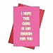 Funny Gay Lesbian Card - LGBTQ+ Birthday Card for Friend Partner Boyfriend Girlfriend - Inclusive Humorous Pride Month Anniversary Greeting Card - I Hope This Card Is Gay Enough for You - 1 Card 5.3'' x 8'' with Envelope