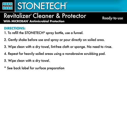 Stonetech Rtu Revitalizer, Cleaner & Protector For Tile & Stone, 1-Gallon (3.785L), Citrus Scent #TOP4