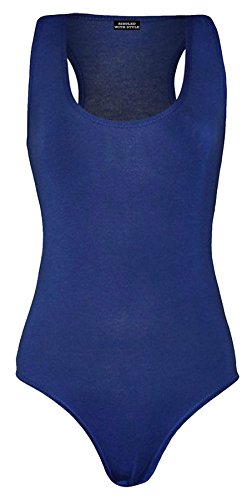 Body femme bleu roi taille 40 fini les hauts froissés silhouette lisse et soignée