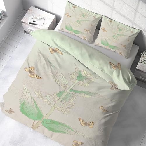 Housse de couette 240x260 microfibre douce parure lit fermeture éclair - 5