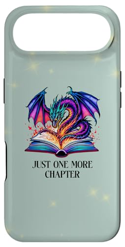 Just One More Chapter In My Fantasy Era Book Dragon Bookish �X�}�z�P�[�X iPhone Air �p