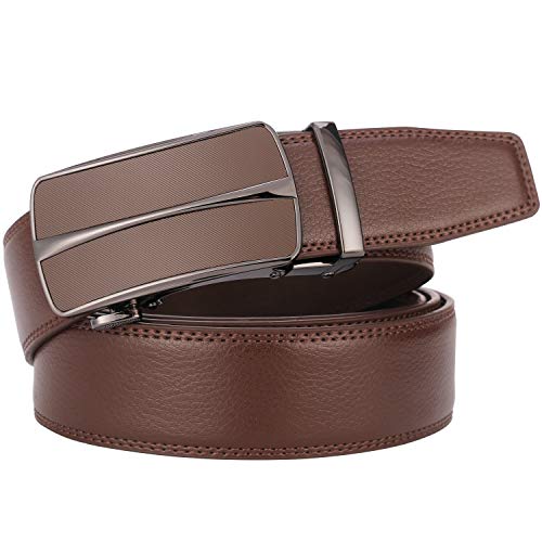 Image of Lavemi Men's Real Leather Ratchet Dress Casual Belt, Cut to Exact Fit,Elegant Gift Box