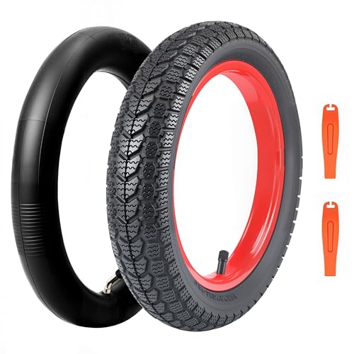 BALINGE 14 x 2.125 E-Bike Tire 1 Pack with 1 Tube 14 Bike Tire Kids Bike Tires Electric Bike Tires for Electric Bicycles,14 inch Tires，Strong Grip,Black