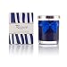 Rigaud Paris, Reine de la Nuit Bougie D'ambiance Parfumee, Small Candle "Modele Complet" w/Metal Silver Snuffer Lid, Blue Black, 2.6" Tall, 28 Hours, Made in France
