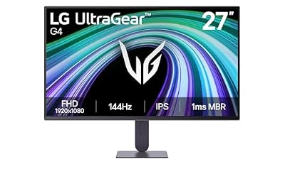 LG 27G414B-B 27-inch Ultragear Full HD (1920 x 1080) IPS Gaming Monitor 144Hz, 1ms, NVIDIA G-Sync Compatible, FreeSync, HDR10, Built-in Speaker, Switch, HDMI, DisplayPort, Tilt/Height Stand, Black