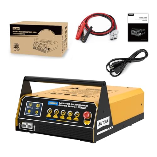 AUTOOL Flash Reprogramming Power Supply 150A, Car Battery Charger with Battery Maintainer Mode, Adjustable Charging Current Voltage, for Lead-Acid Battery