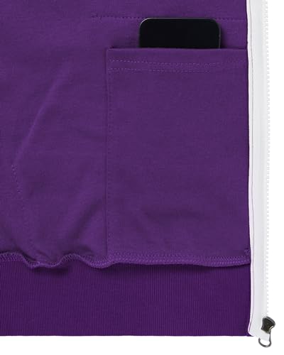 Image of GIVON Basic Lightweight Zip-Up Hoodie Long Sleeve Thin Jacket for Women with Plus Size