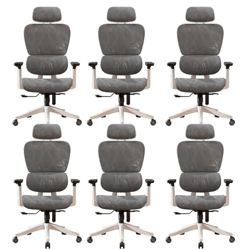 Silla de oficina ergonómica, silla de malla transpirable, silla de oficina en casa cómoda, reclinable, grande y alta, sillas giratorias ergonómicas de trabajo con respaldo alto de malla para el hogar,