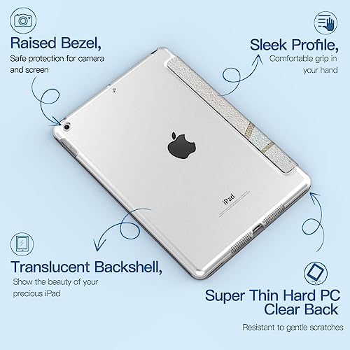 Image of MOCA Compatible Smart Flip Cover Case for iPad 9.7 inch 2017 2018 iPad 5th 6th Generation A1893 A1954 A1822 A1823 Smart Case Cover (Pink Blocks, iPad 9.7 inch 2017 /2018 Launched)