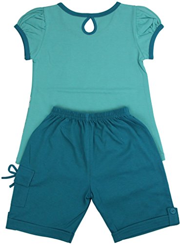Image of ToBeInStyle Girl's Two Piece Summer Set Cute Tee Top and Matching Shorts Adorable Outfit