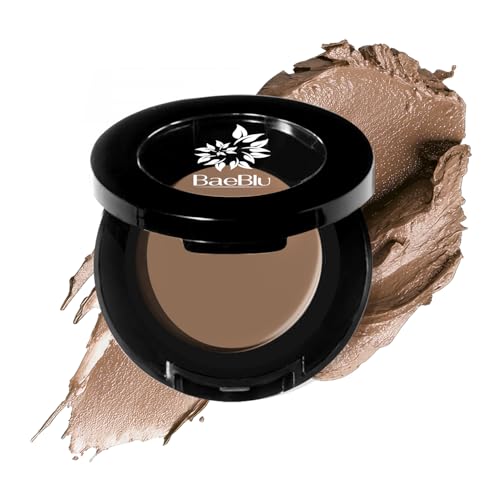 Organic Tinted Eyebrow Pomade, Medium - Water & Smudge-Proof Sculpting Eyebrow Wax for Shaping, Defining & Filling - Long-Lasting 18-Hour Hold - Easy-to-Apply, Vegan & Cruelty-Free - Made in USA