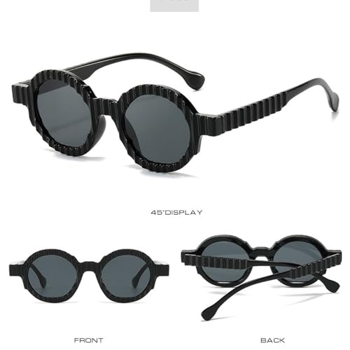 Lunettes de soleil rondes protégeant vos yeux avec style punk - 3