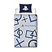 Character World Playstation PYSBLEDS001UK1 - Funda de edredón para Juegos de Cama de Dos Caras con Funda de Almohada a Juego, Color Azul