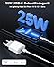 iPhone Schnellladekabel,Original MFi Zertifiziert iPhone Ladegerät Lightning Ladekabel für iPhone 14 13 12 11 Pro Max Plus Mini Xs Xr X 8 7 iPad,25W USB C Adapter Charger Schnellladegerät mit Kabel 2M