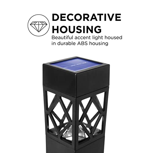 Home Zone Security 8 Pack Solar Outdoor Pathway Led Lights, Charging By Sunlight, Sensor Trigger Light At Night, No Wiring Require, Mount Anywhere For Walkway Yard Backyard Lawn Landscape Decorative #TOP2