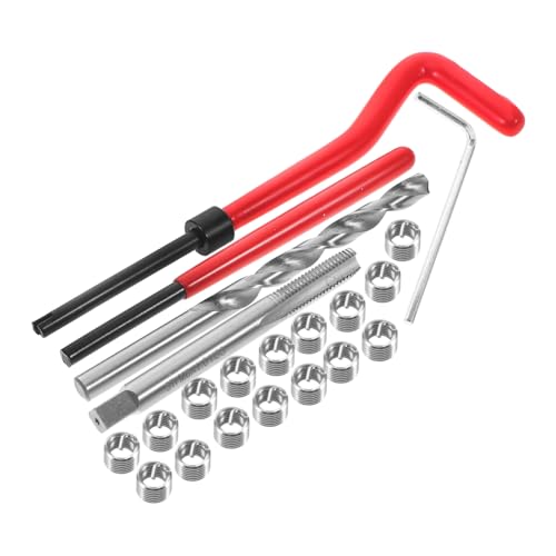 Cabilock 1 Set Metric Thread Repair Tool Kit High Speed Steel Auto Repair Inserts Kit for Cars