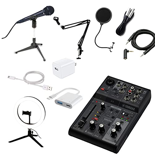 Amazon.co.jp: YAMAHA AG03MK2 ブラック iPhone14以前 Lightning接続