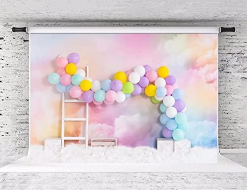 Kate 7x5ft Happy Birthday Photograhy Backdrops Baby Photoshoot Backgrounds Colorful Balloon Photo Backdrop Birthday Party Decoration Props