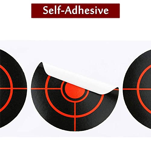 Splatter Target Stickers, 3 Inch Reactive Paper Targets, 250 Pcs Adhesive Shooting Targets With Fluorescent Yellow Impact For Bb Gun, Pellet Gun, Airsoft, Rifle Shooting Practice #TOP4