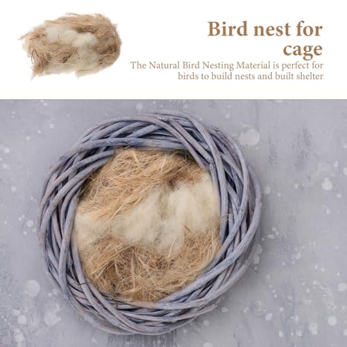 Image of SUPVOX 1 Pack of Birds Nesting Material Bird Bedding Material Parrot Nesting Material Bird Nesting Supplies for Bird Nest（40g