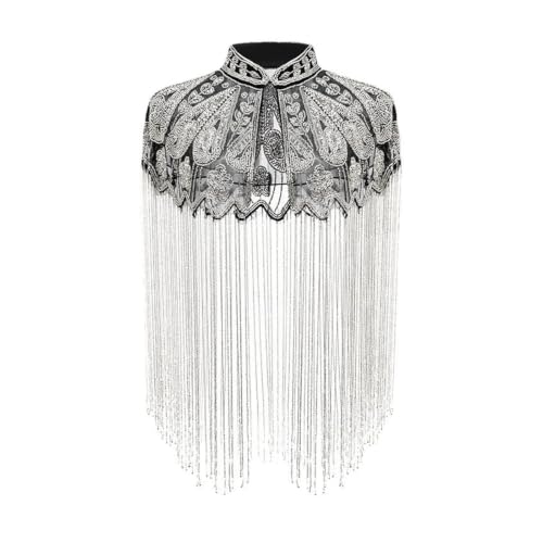 Décor artistique for fête mariage avec ce châle en sequins scintillants fluide