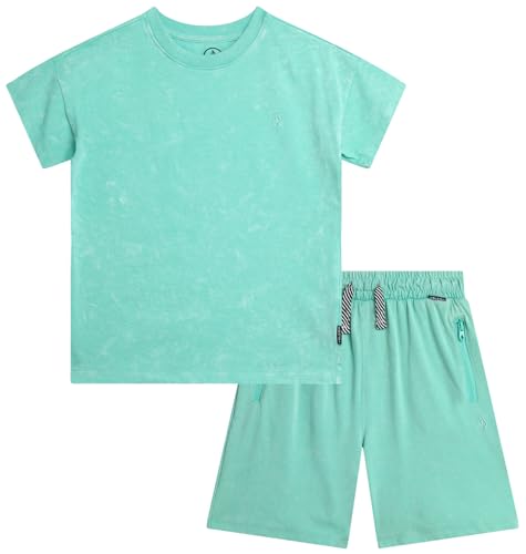 Image of Volcom Toddler Baby Boy Shorts Set - 2 Piece Short Sleeve Graphic Tees and Shorts Infant Toddler Little Boys Summer Outfits