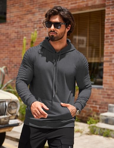 Sweat-shirt à capuche homme Coofandy en molleton doux avec poche pratique M - 3