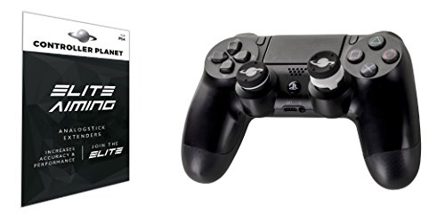 Preisvergleich Produktbild Controller Planet ELITE AIMING Controller Zielhilfe / Stick Verlängerung für PS4 [4er Set] / Thumbstick Aufsätze für besseres Aim, mehr Präzision und verbesserten Grip / austauschbare Silikon-Kappe