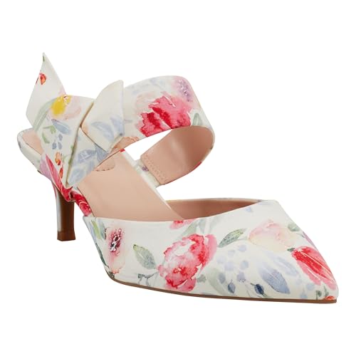 Bandolino Womens Millie Pump, Ivory Floral Multi 150, 7