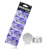 kunying LR44 Batteries 10 Pack, L1154F AG13 357 303 SR44 A76 Premium Alkaline Battery 1.5V Button Coin Cell Battery for Watch Batteries