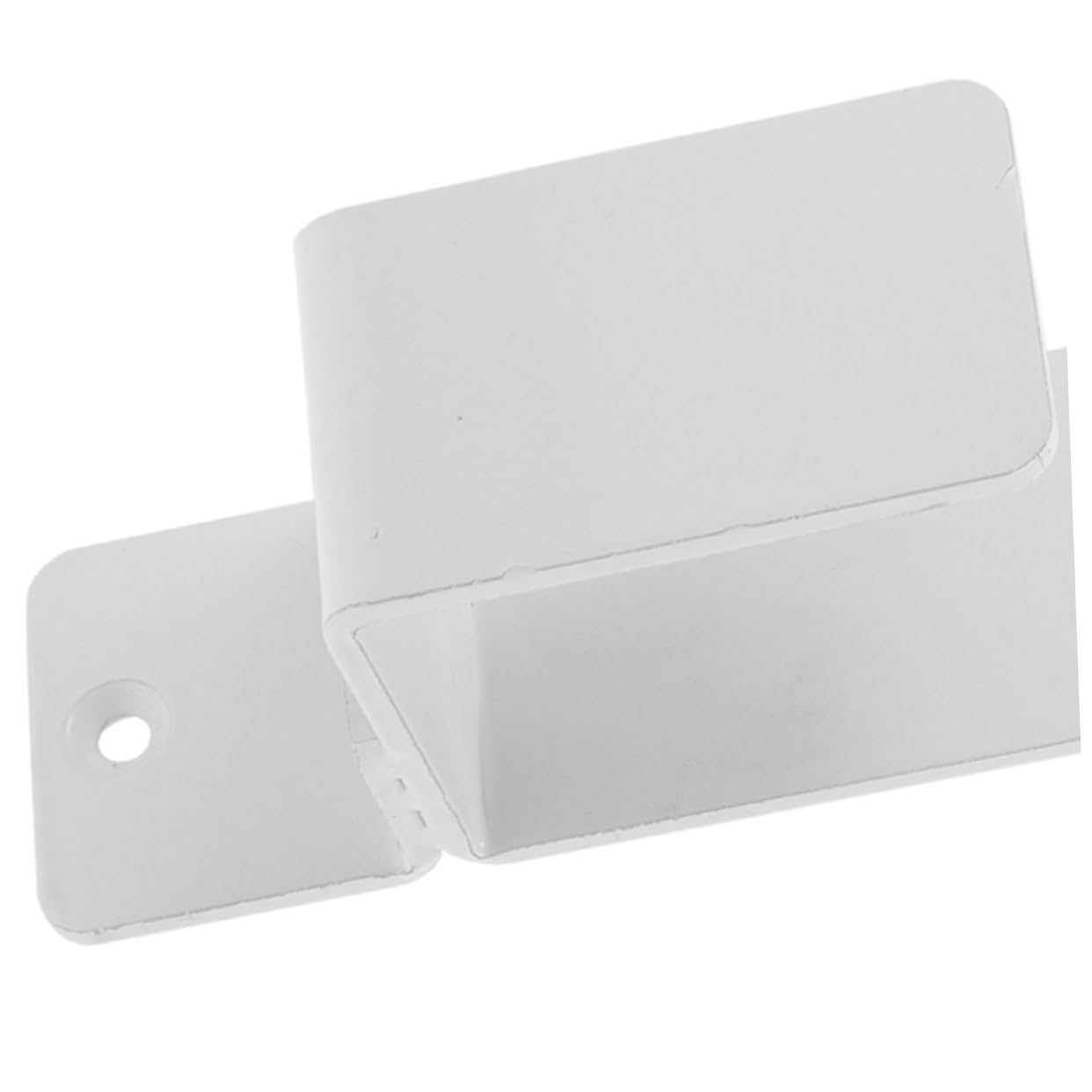 UKCOCO Support de Sécurité pour Porte en Acier Blanc, Barre de Sécurité Épaisse Design en U, pour Porte D'entrée et Abri, Assure une Tenue Stable et Sécurisée