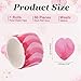uxcell 1 Roll Petal Washi Tape, 80 Pieces Floral Decorative Tape Colored Masking Tapes Crafting Supplies for DIY Crafts, Gift Wrapping, Scrapbook, Party Decorations, Small Wine Red