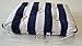 Produktbild Seilflechter Tauwerk GmbH 4 x Kapok Kissen blau/Weiss gestreift - 4er Pack - 4 Stück