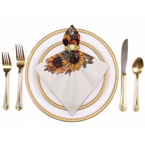 Servilletas de tela reutilizables de diseño floral, el detalle perfecto para bodas y fiestas 4