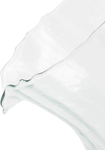 Miniatura 3 de MY SWANKY HOME El vidrio acanalado inclinó la porción de la bebida del estilo de la vendimia de la jarra del agua soplada a