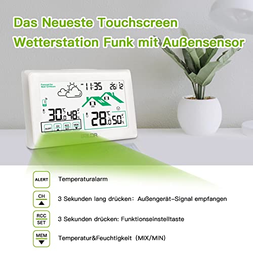 Foto von Vonivi Wetterstation Funk mit Außensensor Weather Station