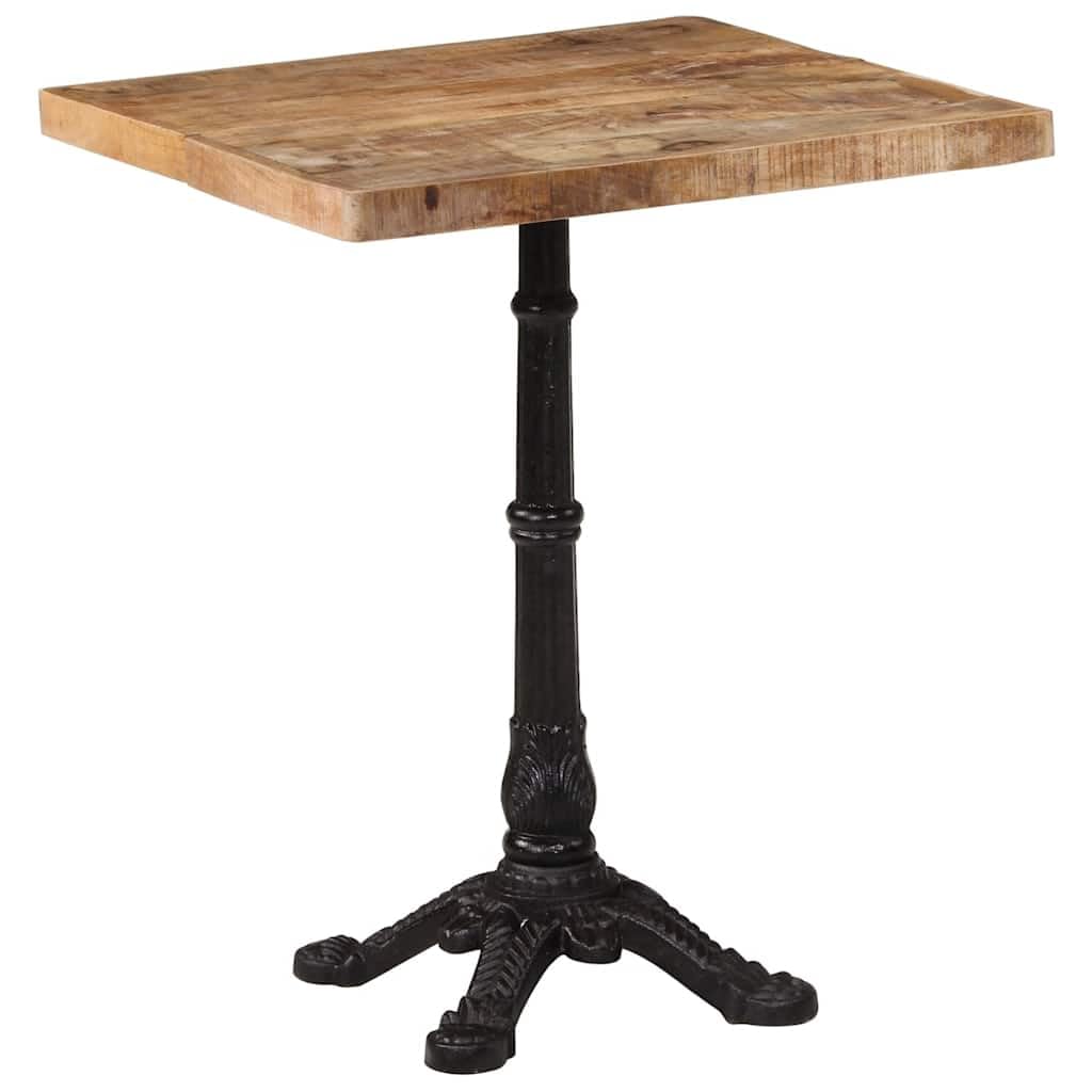 Tavolo da Bistrot 60x60x77 cm in Legno di Mango e Ghisa