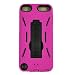 N MARKET Pink / Black Hybrid Rugged Hard Silicone Case Cover w/ Stand for Apple iPod Touch 5th Generation 5G 5