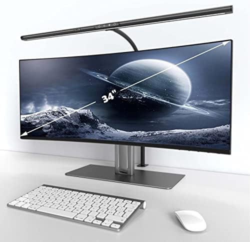 EYOCEAN Desk Lamp, 31.5" LED Desk Lamp for Home Office,24W Gesture Sensing Control Desk Light, Dimmable & Color Temperature, Eye-Caring Office Lamp, Brightest Architect Lamp for Screen/Workbench