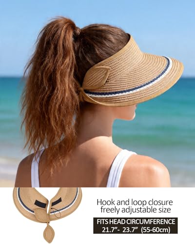 Sombrero sombrilla para mujer con visera amplia miniatura 6