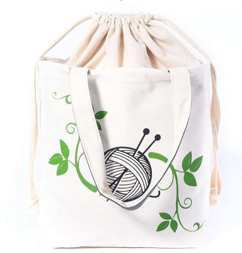 Tote Bag for Knitting Supplies – Crochet Bag with Knitting Needle...