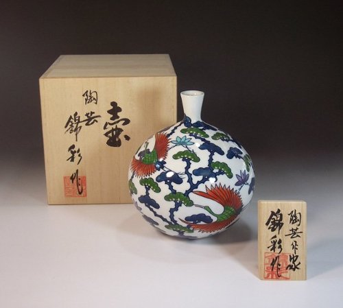 Amazon.co.jp: 有田焼・伊万里焼の高級陶器花瓶・飾り壺｜贈答品