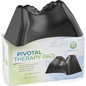 Occipital Release Tool for Pivotal Therapy and TMJ [FSA/HSA Eligible] – Cervical Traction Pillow – Neck Stretcher and Shoulder Relaxer – Neck Traction Device for Spinal Alignment & Tension Headaches